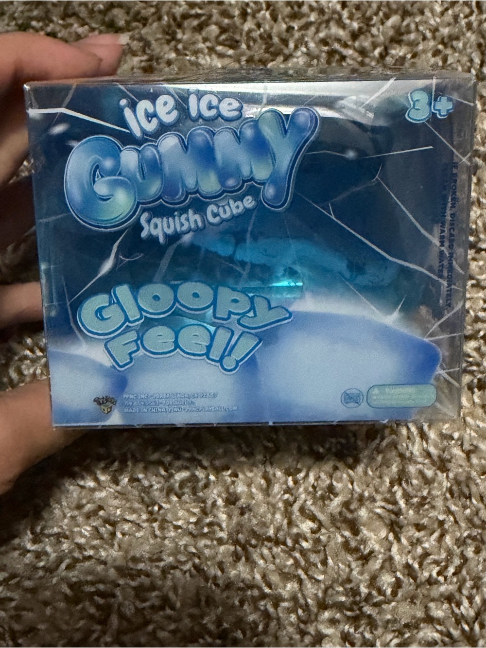 Ice Ice Gummy Squish Big Cube - Blue (Comparable To The Needoh Nice Berg)